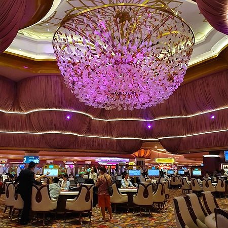 Casino gaming floor at Okada Manila fitted with custom Axminster carpet